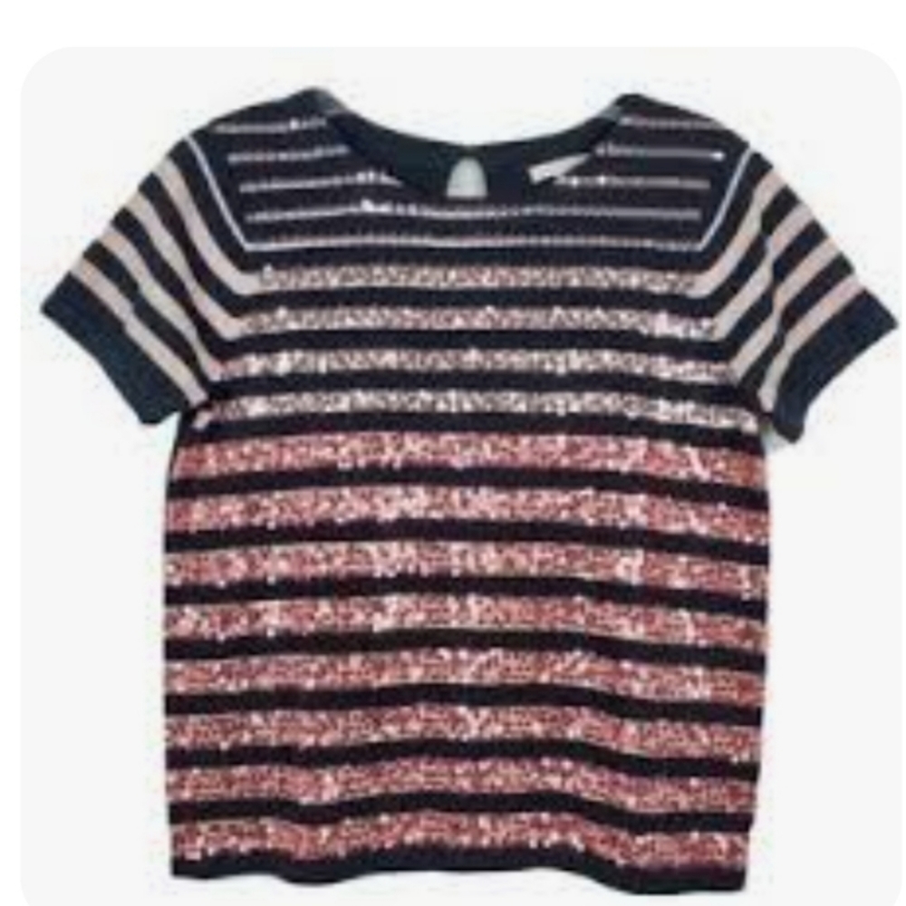 Lisa Todd Sequined Short Sleeve T-Shirt
